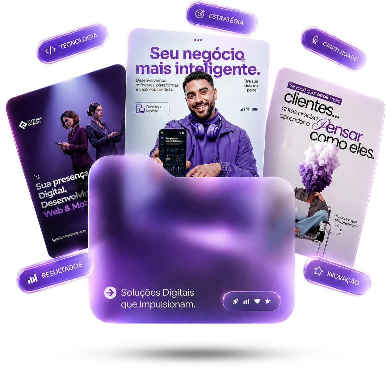Criativos para anúncios e redes sociais